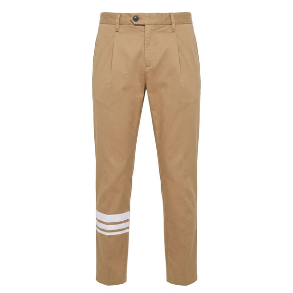 Trussardi Jeans Beige Cotton Men Pants