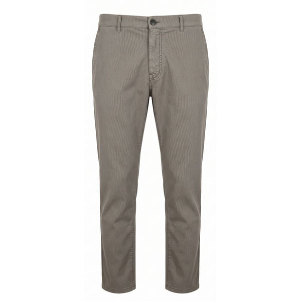 Trussardi Jeans Grey Cotton Men Trouser