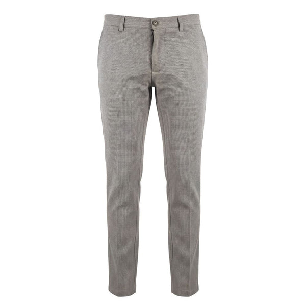 Trussardi Jeans Brown Flax Men Trousers