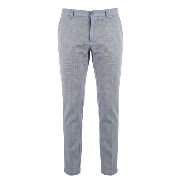 Trussardi Jeans Blue Flax Men Pant