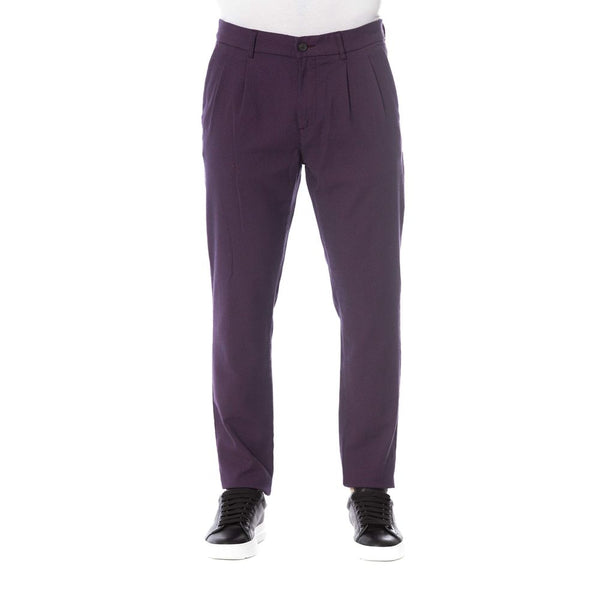 Trussardi Jeans Red Cotton Men's Pant