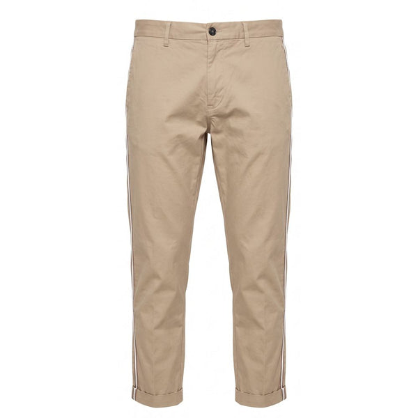 Trussardi Jeans Beige Cotton Men Pants