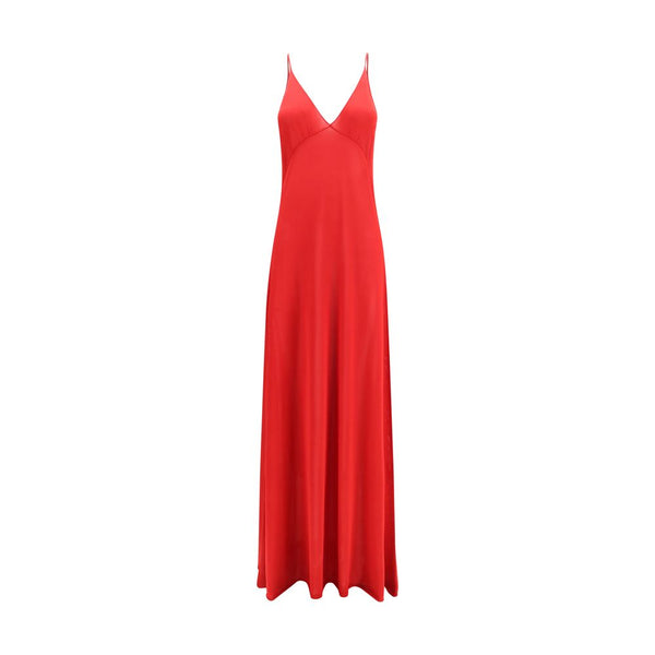 Fendi Red Silk Casual Dress
