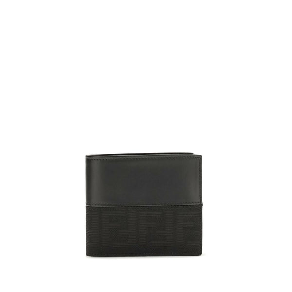 Fendi Black Calf Leather Bos Taurus Wallet
