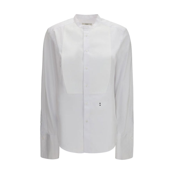 Fendi White Cotton Dress Shirt