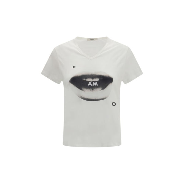 Fendi White Cotton T-Shirt