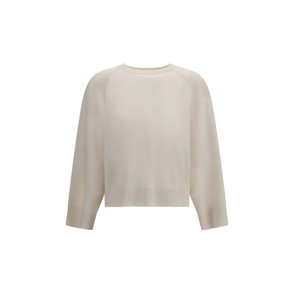 Brunello Cucinelli White Cashmere Sweater