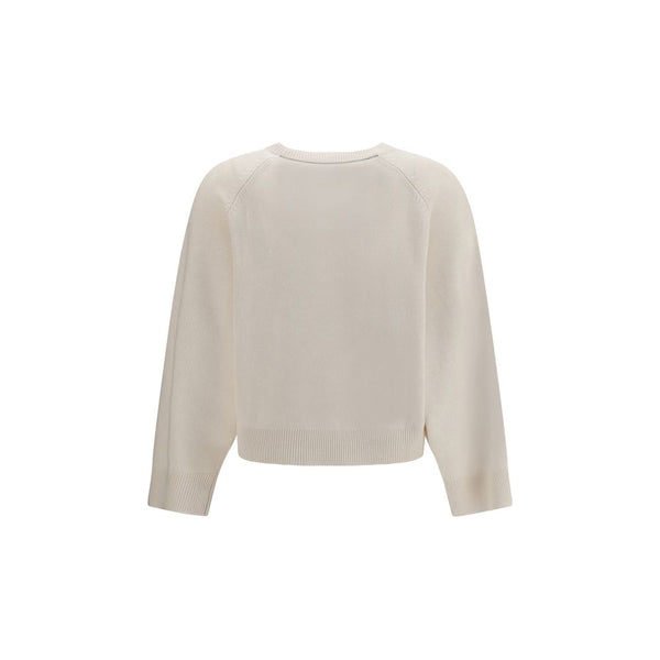 Brunello Cucinelli White Cashmere Sweater