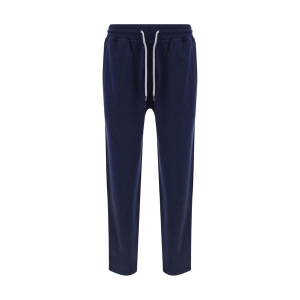 Brunello Cucinelli Blue Cotton Joggers (Workout Pants)