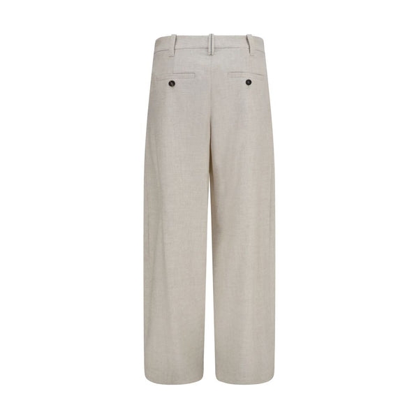 Brunello Cucinelli Beige Wool Oves Aries Dress Pants