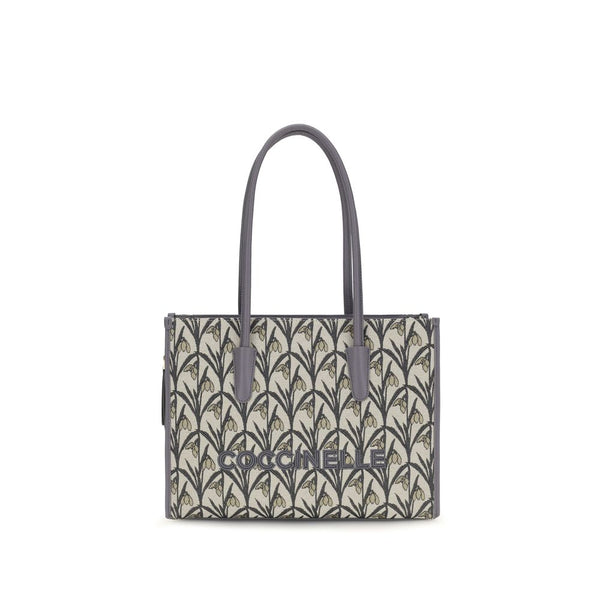 Coccinelle Gray Fabric Shoulder Bag
