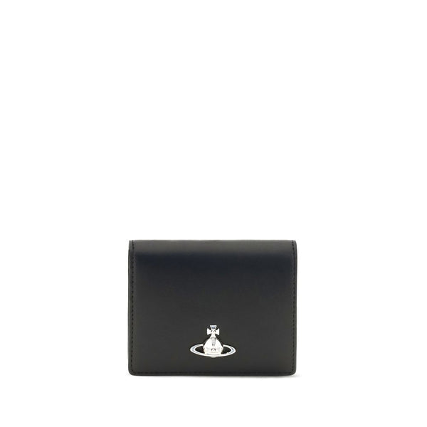 Vivienne Westwood Black Calf Leather Bos Taurus Wallet