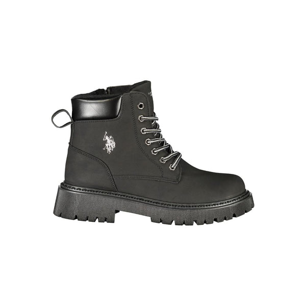 U.S. POLO ASSN. Black Polyurethane Women's Boot