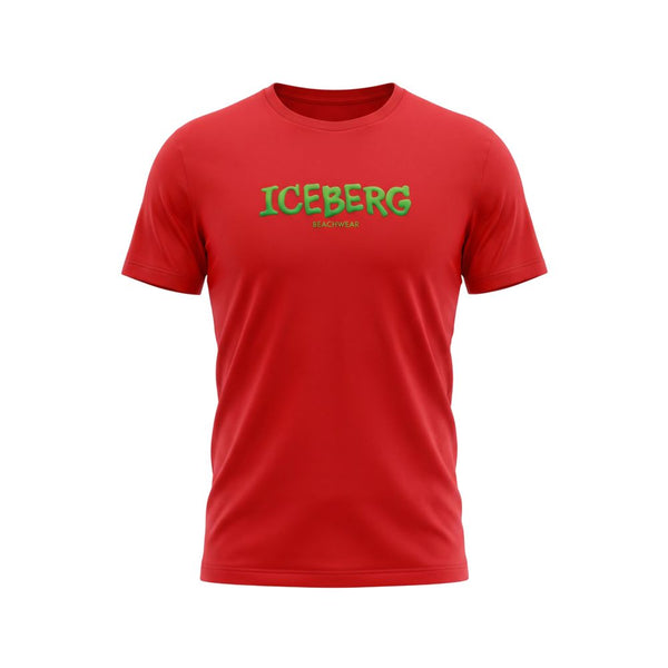 Iceberg Red Cotton Men T-Shirt