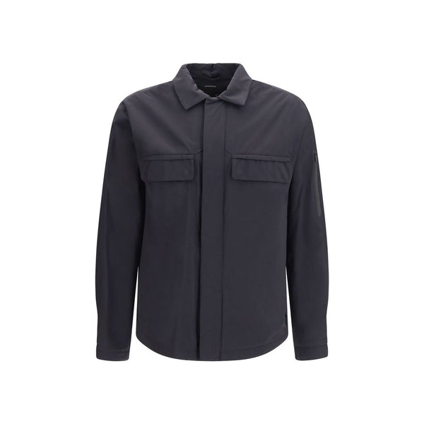 LAMINAR Black Polyamide Full-Length Jacket