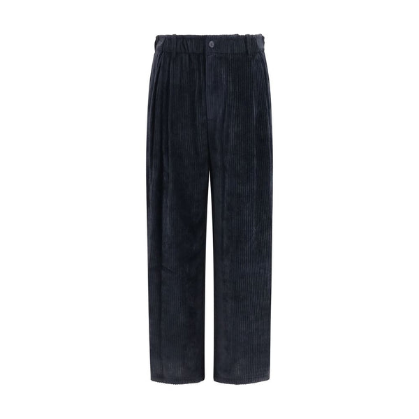 Giorgio Armani Black Viscose Casual Pants