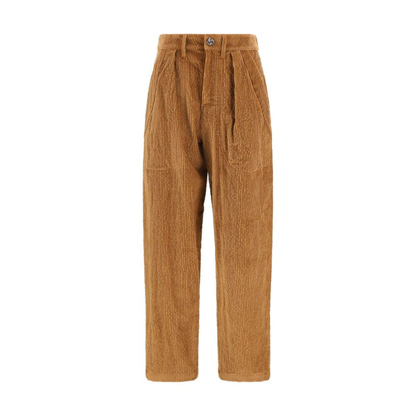 Kristina Ti Brown Cotton Casual Pants