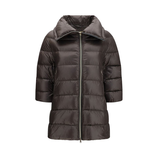 Herno Gray Polyester Full-Length Jacket