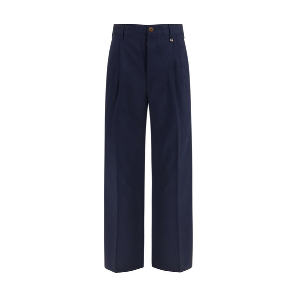Vivienne Westwood Blue Wool Oves Aries Dress Pants