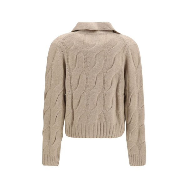 Allude Beige Cashmere Cardigan
