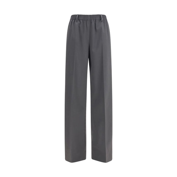 Miu Miu Gray Wool Oves Aries Casual Pants