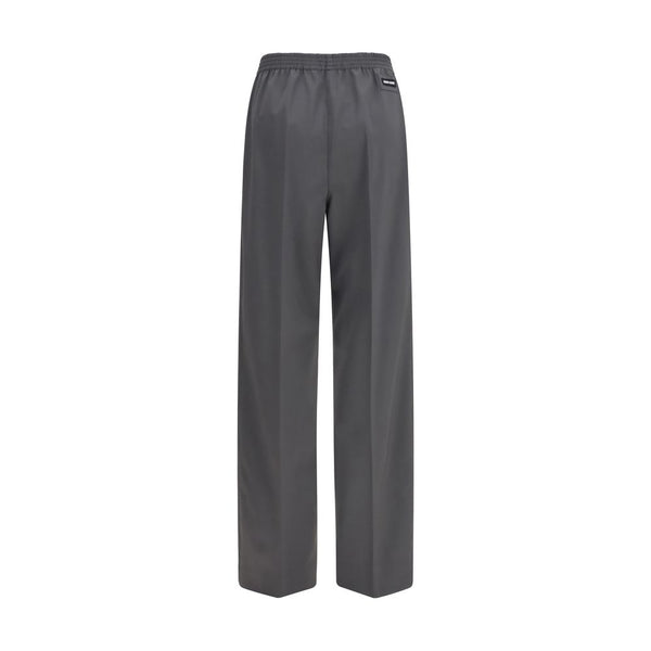 Miu Miu Gray Wool Oves Aries Casual Pants