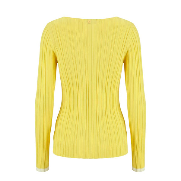 Trussardi Jeans Yellow Viscose Women Sweater