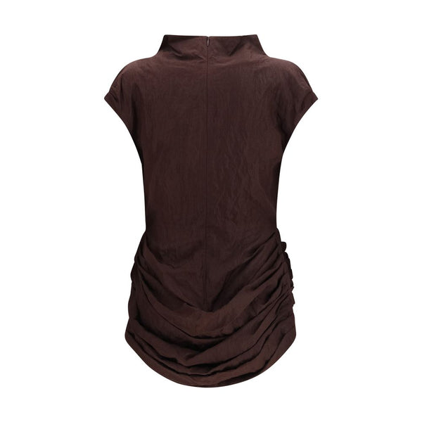 Magda Butrym Brown Cotton Casual Dress