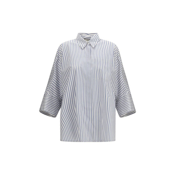 'S Max Mara Blue Cotton Pattern Shirt