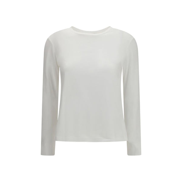 'S Max Mara White Cotton Long Sleeve T-Shirt