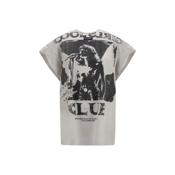 Dolce & Gabbana Gray Cotton T-Shirt