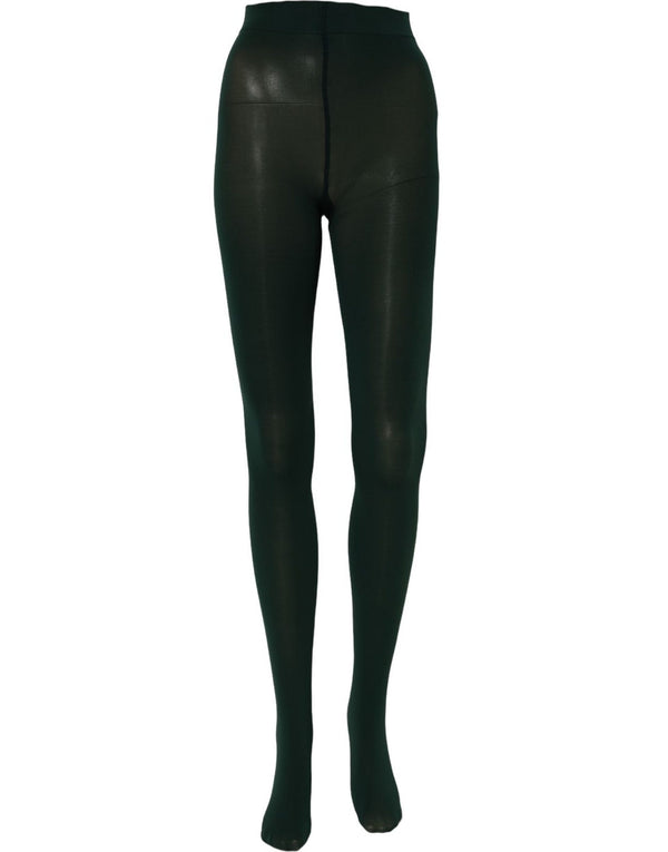 Dolce & Gabbana Dark Green Nylon Tights Stocking Pantyhose Socks