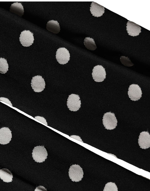 Dolce & Gabbana Black Polka Dot Fishnet Pantyhose Stockings Socks