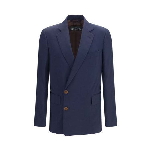 Vivienne Westwood Blue Wool Oves Aries Full-Length Jacket