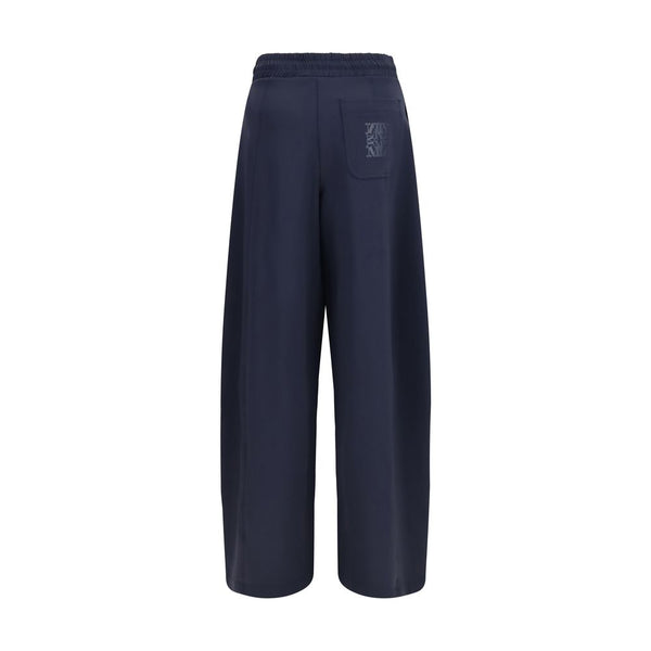 Max Mara Blue Polyamide Casual Pants