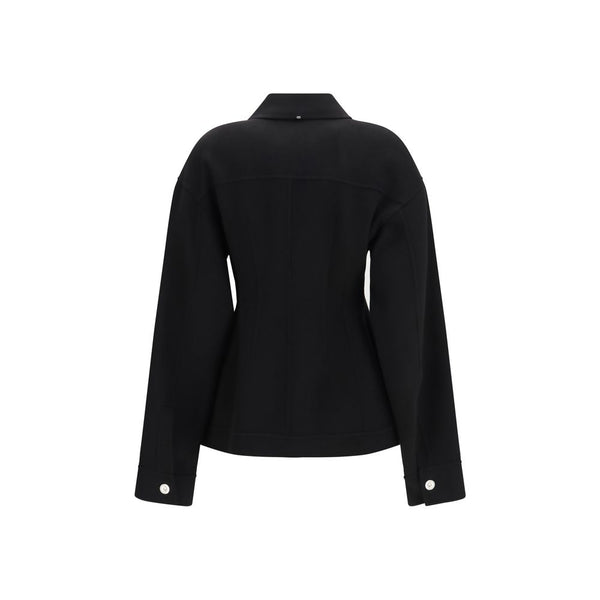 Max Mara Black Wool Oves Aries Coat