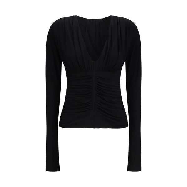 Max Mara Black Viscose Dress Shirt