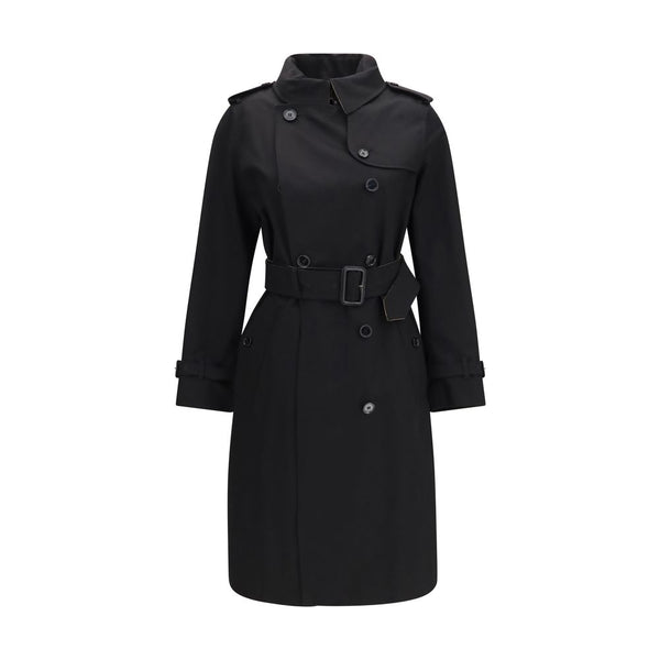 Burberry Black Cotton Coat