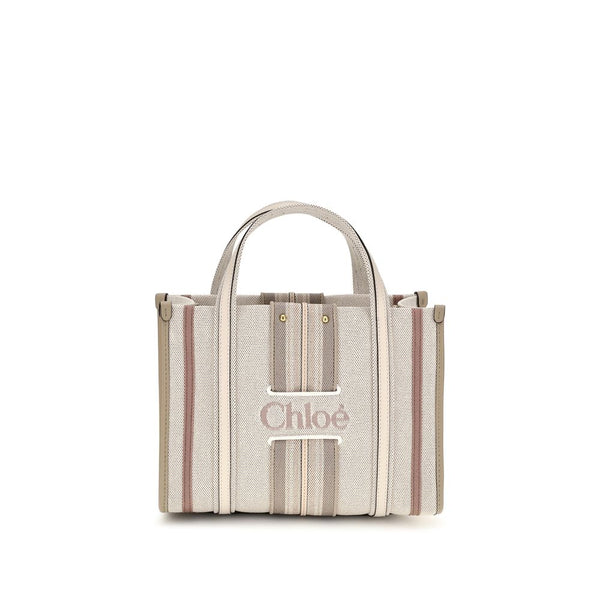 Chloé Beige Cotton Shoulder Bag