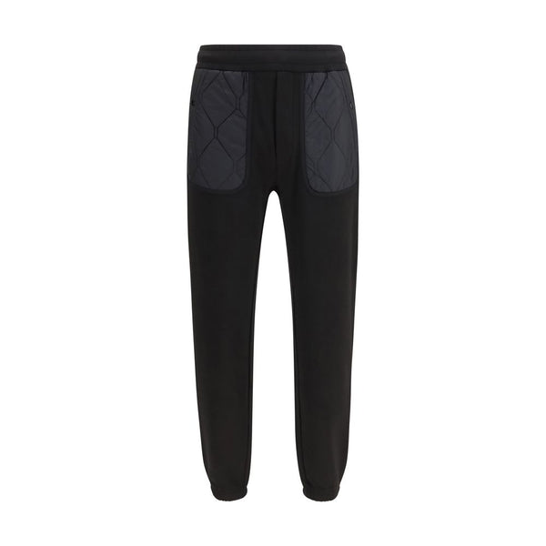 Moncler Black Cotton Athletic Pants