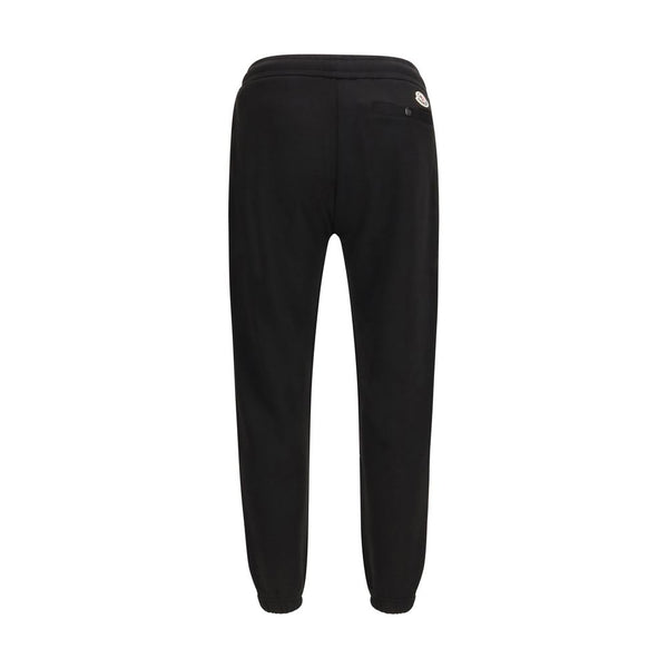 Moncler Black Cotton Athletic Pants