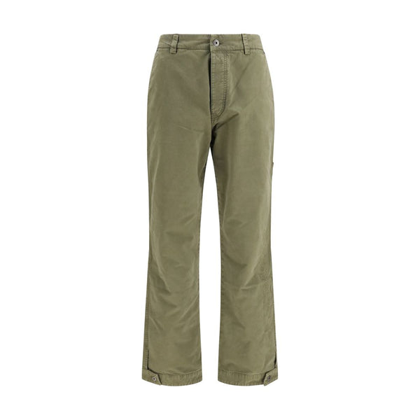 Off-White Bicolor Cotton Casual Pants