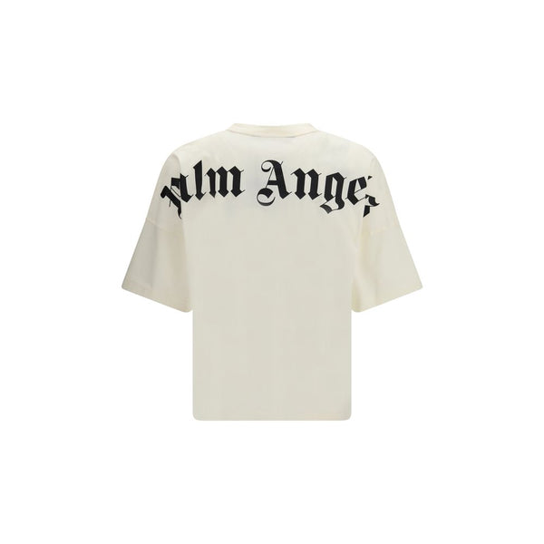 Palm Angels Beige Cotton T-Shirt