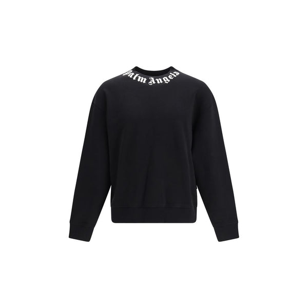 Palm Angels Black Cotton Sweatshirt