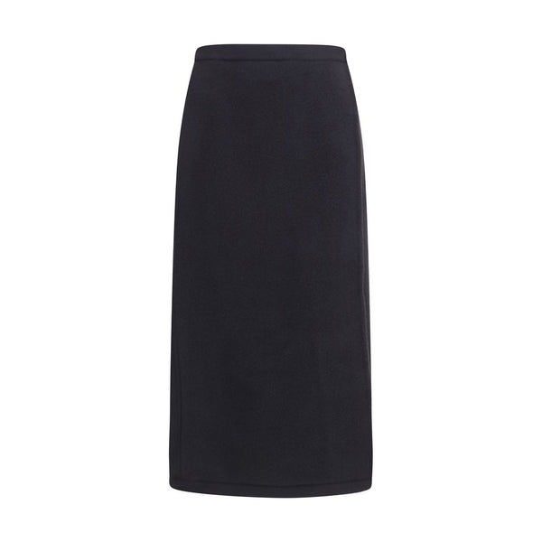 RIER Black Wool Oves Aries Midi Skirt
