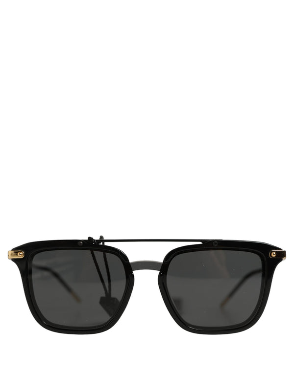 Dolce & Gabbana Black DG4327F Double Bridge Square Frame Sunglasses