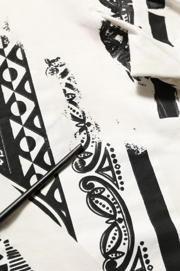 Dolce & Gabbana White Bandana Print Cotton Crew Neck T-shirt