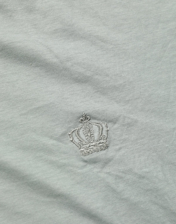 Dolce & Gabbana Green Cotton Short Sleeve Crew Neck T-shirt