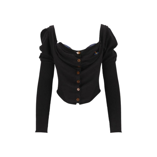 Vivienne Westwood Black Silk Cardigan