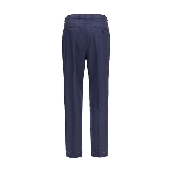 Brunello Cucinelli Blue Wool Oves Aries Dress Pants